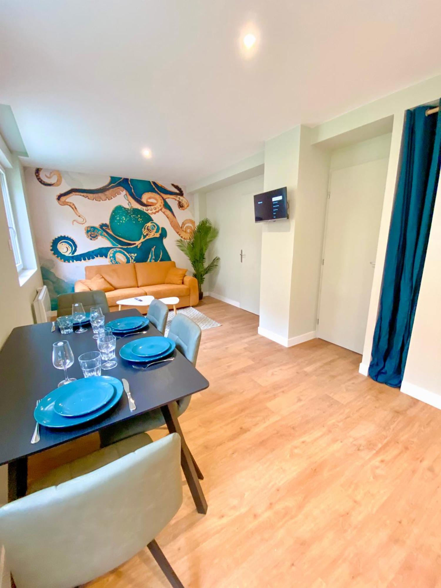L'Octopus - Appartement 2 Adultes 2 Enfants Jardin, Proche Centre Et Plage Le Portel Extérieur photo