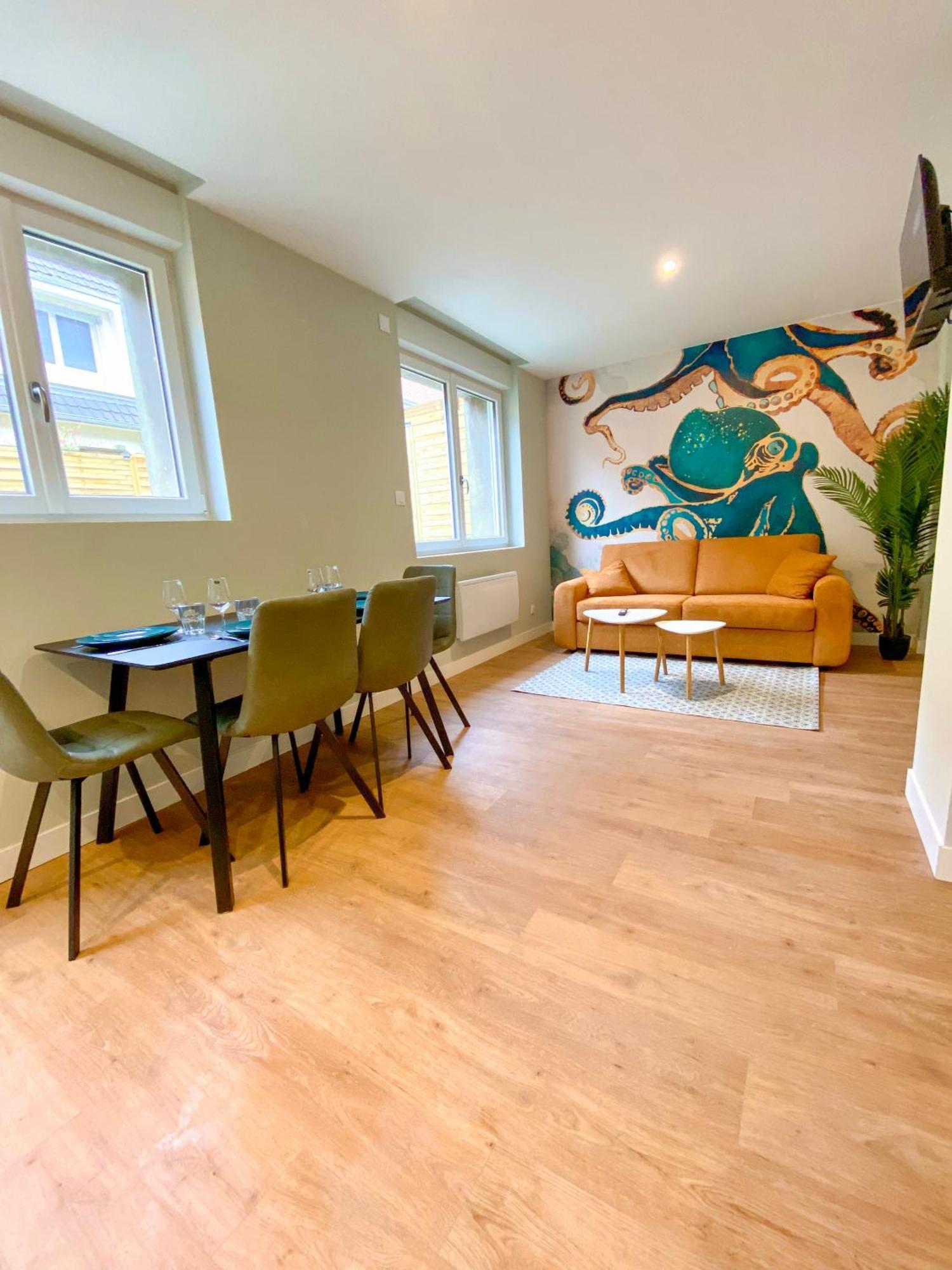L'Octopus - Appartement 2 Adultes 2 Enfants Jardin, Proche Centre Et Plage Le Portel Extérieur photo